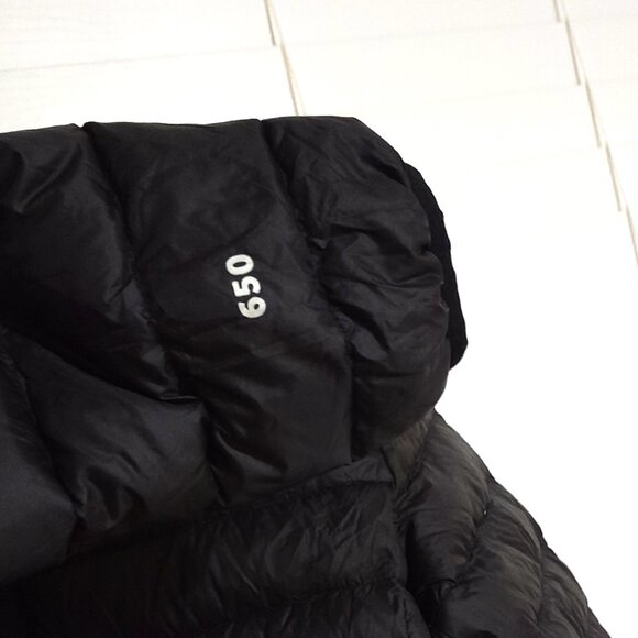 Packable 650 Fill Eddie Bauer Boy's Black Puffer Coat sz 10/12 - Picture 4 of 6